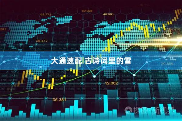 大通速配 古诗词里的雪